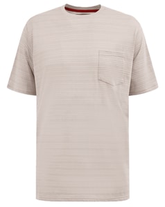 D555 Dingle 2 High Low Jacquard T-Shirt Stone